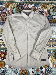Soverign Code Military Mens Button Up Long Sleeve Shirt Sz XL Ivory Dress Shirt - Picture 1 of 6