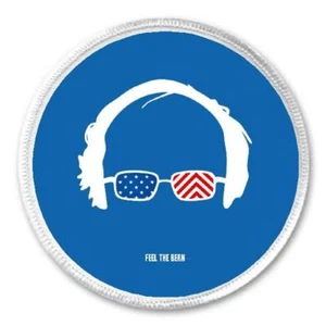Feel The Bern - 3" Sew / Iron On Patch Bernie Sanders 2016 Democrat Liberal Gift - Picture 1 of 1