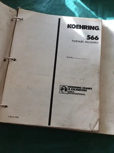 Koehring 566 Hydraulic Excavator Parts Book Manual Book Guide Shop Catalog - Picture 1 of 9