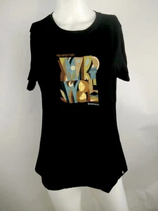 Smartwool Women Carved Logo Graphic Short Sleeve Tee Black Medium 16894-001 - Picture 1 of 10