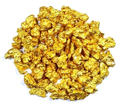 1.000 GRAMS AUSTRALIAN NATURAL PURE GOLD NUGGETS #6 MESH (#AU600) - Image 1 of 4