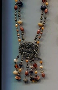 Coldwater Creek brown tassel necklace - Picture 1 of 2