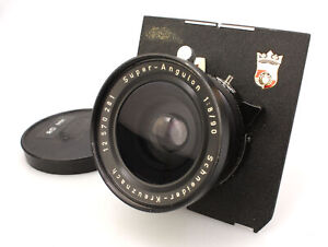 Schneider Kreuznach 90mm f8 Super Angulon Large Format Wide Angle Lens 5x4
