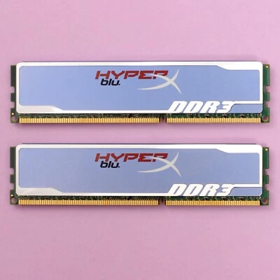 Kingston HyperX Blu 8GB 2x4GB DDR3 12800 1600Mhz CL9 Desktop 240 Pin Memory RAM - Image 1 of 2