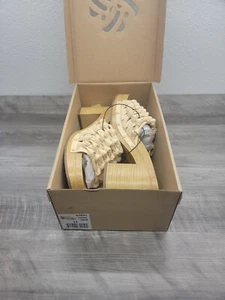 PLATFORM Sandals Women’s Size 11 SAM & LIBBY Carina Knotted Mule Eggshl Heels - Picture 1 of 16