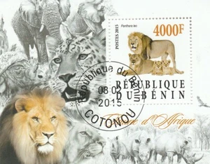 Animales salvajes Benín estampados 1924 - Imagen 1 de 1
