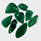 Lot de 8 pièces de pierres précieuses mixtes cabochon vert malachite 226,85 ct 100 % naturel