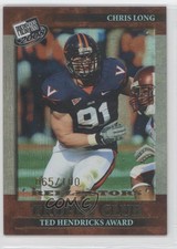 2008 Press Pass Trophy Club Reflectors Proof /100 Chris Long #56 Rookie RC