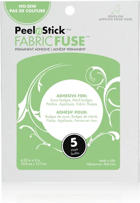 Badge, Patch, and Applique Fabric Fuse Sheets, 5 Sheets, 4.25 X 5 Inches - Image 1 of 4