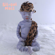 Platinum Silicone Dolls Avatar Baby Dolls 18.5" Reborn Boy Dolls W/Rooted Hair