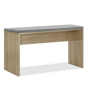 Artiss 1x Dining Bench Upholstery Seat Stool Chair Cushion Furniture Oak 90cm - Picture 1 of 7