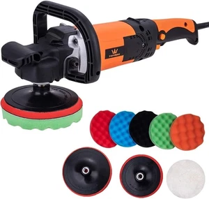 Pulidora de coche 150 mm 180 mm eléctrica máquina de encerar pulidora tampón 100039 - Imagen 1 de 8
