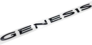 Rear Trunk Glossy Black GENESIS emblem for 2023 2024 2025 2026 Genesis GV60 - Picture 1 of 2