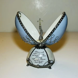 Huevo musical con joyas Ardleigh Elliott Loving Remeberence de Lena Liu 2004 Cruz - Imagen 1 de 5