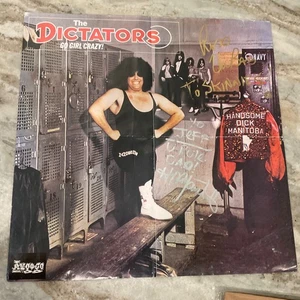 THE DIKTATORS GO GIRL CRAZY VINTAGE POSTER HANDSIGNIERT HANDSOME DICK & ROSS - Bild 1 von 3