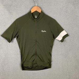 Rapha Core Jersey Womens Medium Olive Short Sleeve Lightweight Full Zip Cycling - Picture 1 of 9