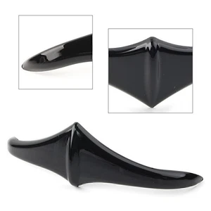 Vivid Black Rear Fender Accent Leading Edge Tip Trim For Harley Touring 1998-19 - Foto 1 di 7