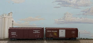 HO Scale Accurail 40’ Freight Cars - 2 Pack - Erie & Norfolk & Western - #2 - Picture 1 of 1