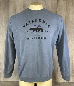Patagonia Sweatshirt Blau Regular Fit Crewneck Pullover Classic Logo Herren M - Bild 1 von 20