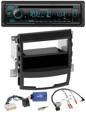 Kenwood Bluetooth DAB CD Lenkrad USB Autoradio für SsangYong Korando CK 10-13 Te - Bild 1 von 4