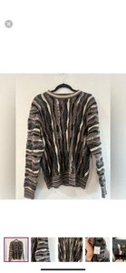 Vintage Fx Fusion 3d Knit Crewneck Sweater - Picture 1 of 5