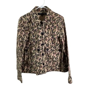 Chaqueta de algodón camuflada multicolor Veronica Beard para mujer talla pequeña - Imagen 1 de 7