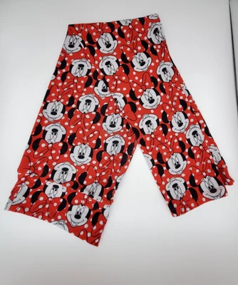 Leggings Lularoe altos y curvilíneos Disney Minnie Mouse para mujer rojos negros blancos Foto 1 de 4