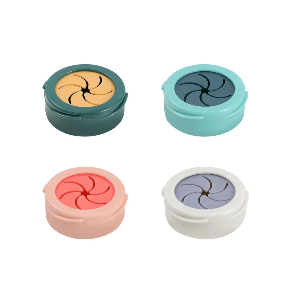 Round Push Towel Hooks Punch Free Washing Clothes Clip for Cabinet Door, Garage - Image 1 of 1