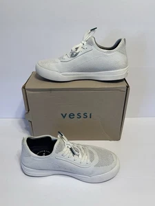 Vessi Weekend Classic Marble White Waterproof Quality Sneaker W07 Pre-Owned - Picture 1 of 10