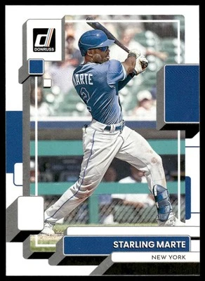 Starling Marte 2022 Donruss #206 New York Mets - Image 1 of 2