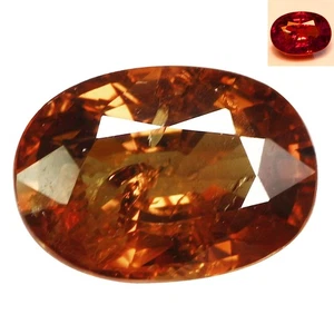 1.76 Ct Oval 8.4 x 6 MM Brown to Red Color Changing Garnet - Picture 1 of 5