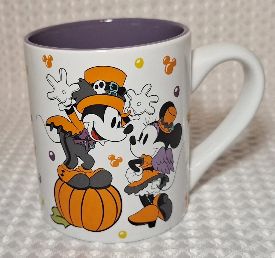 Disney Mickey Minnie Mouse Halloween Otoño Vamos Fiesta Cerámica Taza de Café Otoño Foto 1 de 4