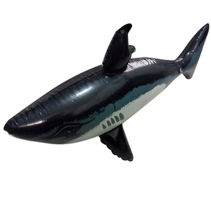 Cute Inflatable Shark Simulation Animals Summer Swimming Pool Party Decor Toys - Picture 1 of 8