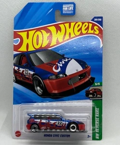 2025 Hot Wheels Honda Civic Custom HW Reverse Rake #201 - Picture 1 of 2