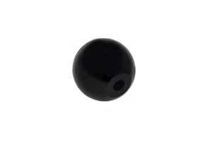 BILLET BLACK ROUND SHIFT KNOB 12X1.5 AUDI A8 QUATTRO MANUAL TRANS 97-13 - Picture 1 of 1