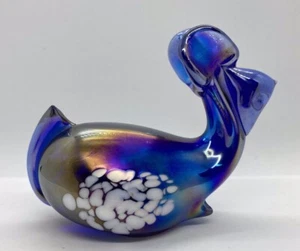 Art Glass Mouse Paperweight Multicolor Rainbow - Picture 1 of 7