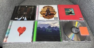 Kanye West 6 CD Lot Registration, Dropout, Fantasy, 808s, Ye, Yeezus - Image 1 of 2