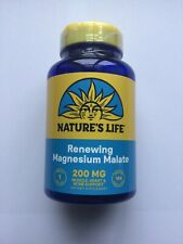 Nature's Life, Magnesium Malate, 1,300 mg, 100 Tablets - NEW STOCK