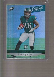 2019 Panini Prestige Miles Sanders RC Xtra Points Green #258 Eagles Rookie 