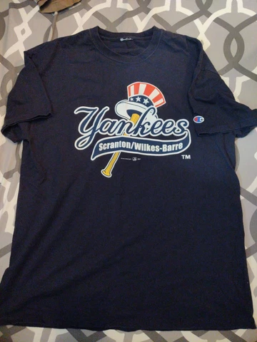 Champion SWB Scranton Wilkes-Barre New York Yankees Jersey T Shirt Size XL Cover