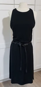 Abito BCBG MaxAzria donna L nero bodycon slip tank cocktail party sexy matrimonio - Foto 1 di 7