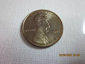 2002 Lincoln Memorial Penny error zinc on obverse shows through did not get coat - Picture 1 of 5