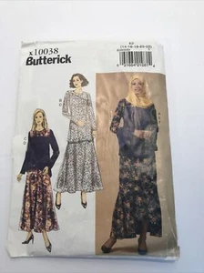 (IP) BUTTERICK SEWING PATTERN R10038 MISSES TUNIC SKIRT SCARF & TOP 14-22 - Picture 1 of 3
