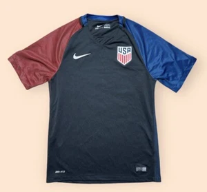 Nike Team USA Authentic Soccer Jersey 2016/2017 Away Kit Men’s Small Black - Picture 1 of 6