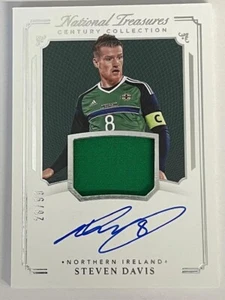 2018 Panini National Treasures Century Collection Auto 28/99 Steven Davis #CC-SD - Picture 1 of 3