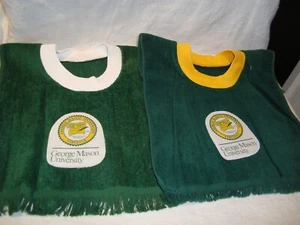 Toalla de té hecha a mano/toalla de té hecha a mano para niños/bebé babero de la Universidad George Mason Patriots - Imagen 1 de 3