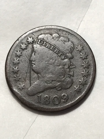 1809 Half Cent - Nice Condition, You Grade It (#Ez35) Cover
