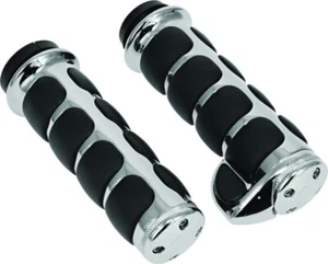 Kuryakyn 6228 Premium ISO Hand Grips Chrome Throttle Boss Harley Electronic TBW - Picture 1 of 1