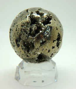 Esfera de pirita / Bola de cristal dorado brillante - Perú - Imagen 1 de 4