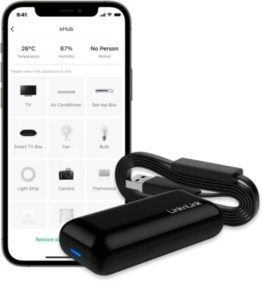 LinknLink eHub 5-in-1 Smart WiFi Universal Remote IR/RF Alexa Google Home